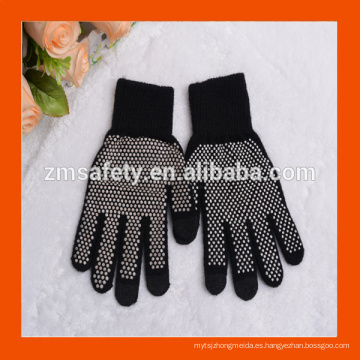 Guantes Conductores para iPhone Touch con puntos negros de PVC